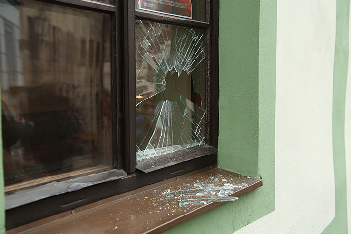 A2B Glass are able to board up broken windows while they are being repaired in Herne Bay.